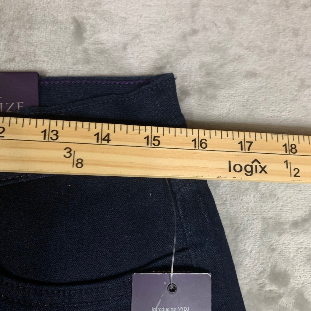 NYDJ Modern Bootcut Jeans Womens 10 Dark Blue 31x31 Rhinestone Lift Tuck NWT USA - Picture 10 of 13